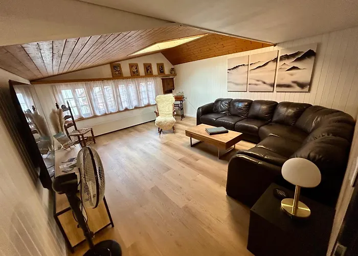 Historic 1673 2br Alpine Loft Interlaken Apartman